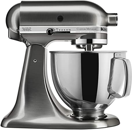 KitchenAid KSM152PSNK 5-Qt. Custom Metallic Series with Pouring Shield - Brushed Nickel