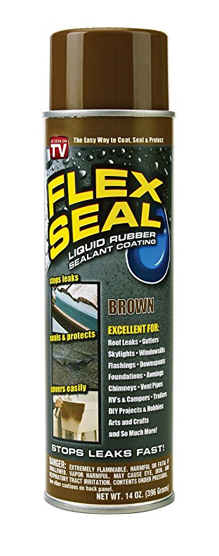 Flex Seal Spray Rubber Sealant Coating, 14-oz, Brown