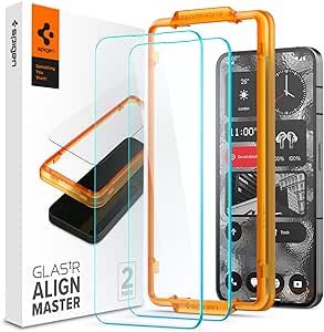 Spigen 2 Pack Glas.tR Slim Alignmaster Tempered Glass Screen Protector for Nothing Phone (2)