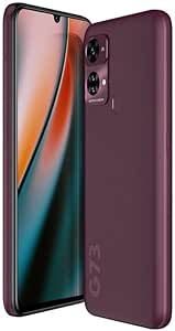 BLU G73 | 2023 | 3-Day Battery | Unlocked | 6.8” HD  Infinity Display | 128/6GB | Triple 50MP Camera | US Version | US Warranty (Burgundy)