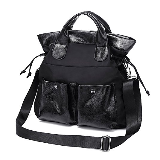 Mfeo Women's Travel Shopping Work Lightweight Oxford Big Shoulder Bag Handbag
