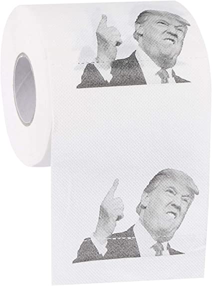 Evermarket Donald Trump Toilet Paper, Highly Collectible Novelty Toilet Paper Funniest Political Gag Gift，Donald Trump Kiss Prank Funny Joke Toilet Paper,Hilarious Political White Elephant Gift 1 Roll