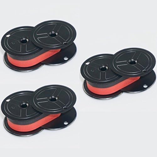 "Package of Three" Canon MP-18DII Calculator Ribbon, Black and Red, Compatible