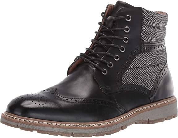 STACY ADAMS Men's Granger Wingtip Lace-up Boot Fashion