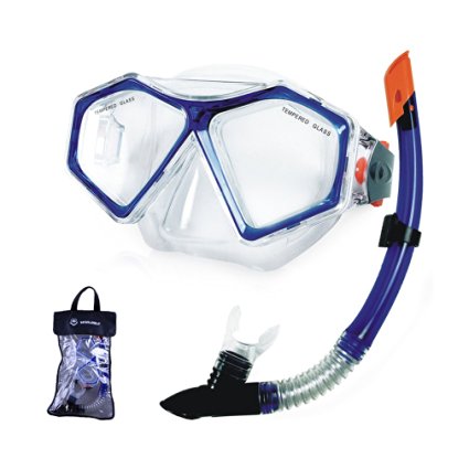Winmax Diving Snorkel Set (Mask/Snorkel, One Size, Blue)