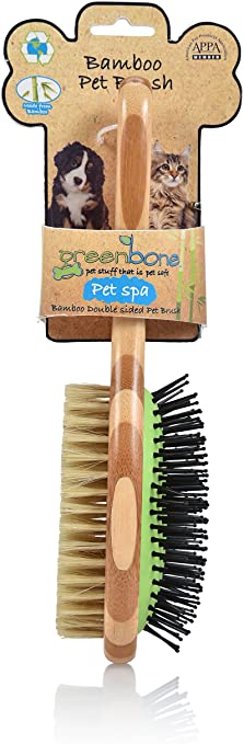 Greenbone All Natural Bamboo Pet Grooming Brushes - Made from Sustainable Materials