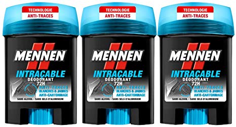 Mennen - Men's Stain-Free Deodorant Stick - 72H - Pack of 3