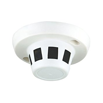 R-Tech Smoke Detector Hidden Covert CCTV Camera with 1/3” Sony Super HAD Color CCD, 650TVL, 3.7mm Pinhole Lens for Security Surveillance System