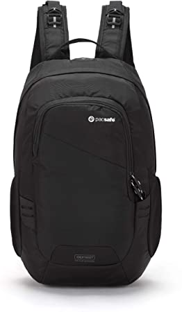 Pacsafe Luggage Travel Backpack Black, 15 Liter Venturesafe 15L GII Anti-Theft Daypack, Color (60280100)