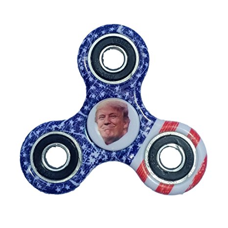 Fidget Spinner Donald Trump Hand Spinner American Flag High Speed Anti Stress, ADHD, ADD, Anxiety, Focus Toy gift