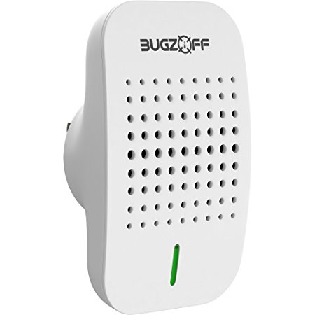 Bugzoff Pest Repeller Wall Plug [Keeps Your House Pest-Free] Ultrasonic Electric Wall Plug Repellent for Mosquito Roach Mice Flea Rodent Ants Rats Mouse Flies Spider Roaches Insects and Cockroach