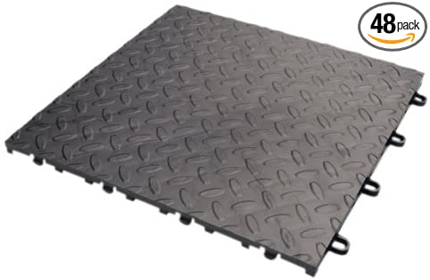 Gladiator GAFT48TTPC Charcoal Floor Tile, 48-Pack