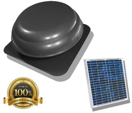 25 Watt USA Stock Solar Powered Attic Fan Solar Venting Stainless Steel Solar Roof fan Vent