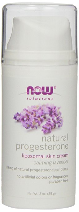 NOW Foods Progesterone Cream W/Lavender, 3 Ounces