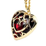 HiRudolph 1 X The Legend of Zelda Skyward Sword Red Heart Pierced Necklace Anime Costume Red