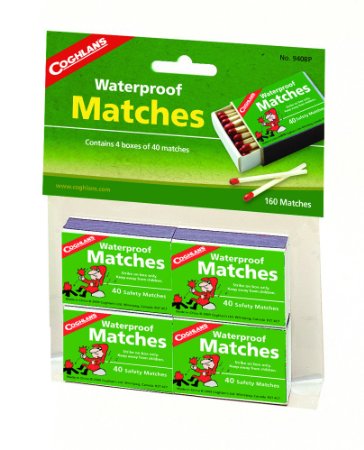 Coghlan's 940BP Waterproof Matches - 4 Pack