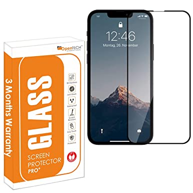 OpenTech® Tempered Glass Screen Protector Compatible for iPhone 14 Plus with Edge to Edge Coverage and Easy Installation kit