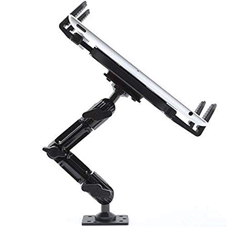 Industrial Metal Drill Base Tablet Mount - By TACKFORM [Enduro Series] - iPad Holder for wall or truck. ELD Mount For Most Devices Including iPad Mini, IPad Pro 12.9, Galaxy S, Surface Pro & Switch