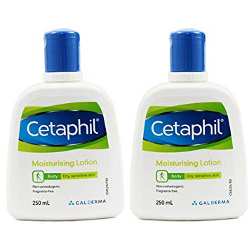 Cetaphil Moisturizing Lotion For Sensitive Or Dry Skin - 250 Ml Each (Pack Of 2)