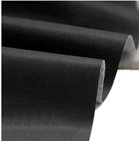 Mybecca Black Marine Upholstery Vinyl Black Weatherproof Faux Leather Finish Vinyl Fabric Per Yard