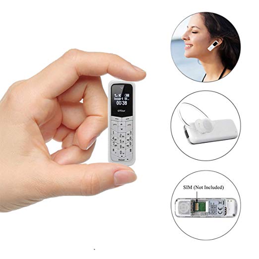Mini Cell Phones Unlocked Bluetooth- Tiny Phone World Smallest Mini Phone GSM Bluetooth Handset Mini Phone Bluetooth Dialer Supported Dual Sim Card BM50(White)