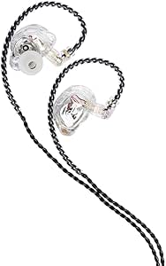 Stagg Professional Dual Driver In Ear Monitors, High Resolution, Sound Isolating, Transparent