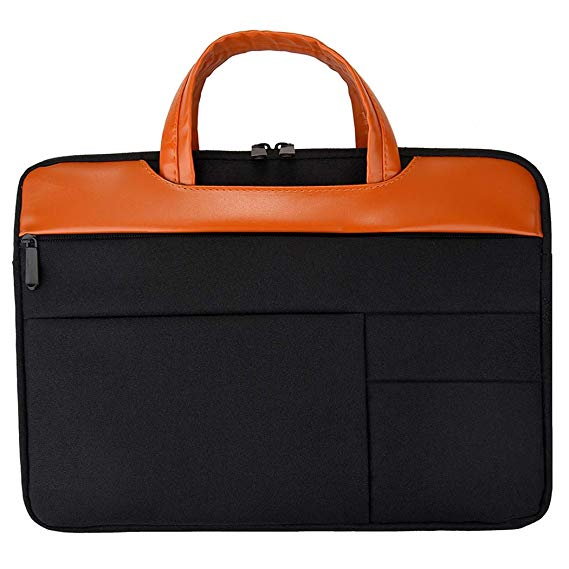 CHOKC Briefcase Handbag,13-13.5 Inch Laptop Sleeve Bag Case Compatible MacBook Air 13"/MacBook Pro 13" 2012-2019,iPad Pro 12.9",Surface Pro 3/4/5/6,Surface Laptop 2017- Dark Black