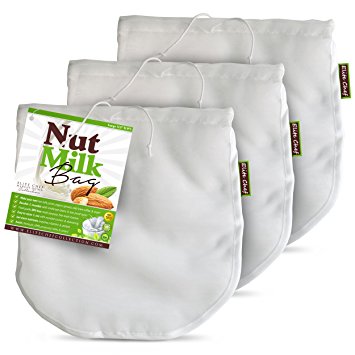 Elite Chef Nut Milk Bag Is Only One with Double Reinforced Seams so It Will Not Bust 3 Pack XL 12x12