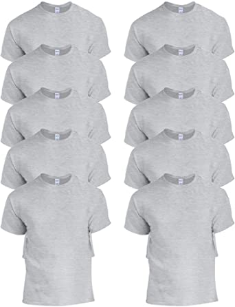 Gildan Men's 10-Pack Heavy Cotton Adult T-Shirt (G5000)