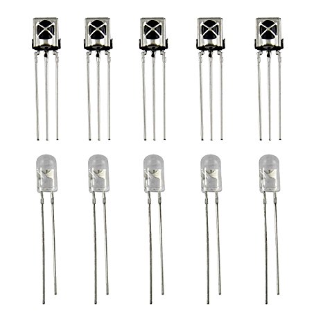 Three Legs 5 pairs Infrared Diode LED IR Emission and Receiver