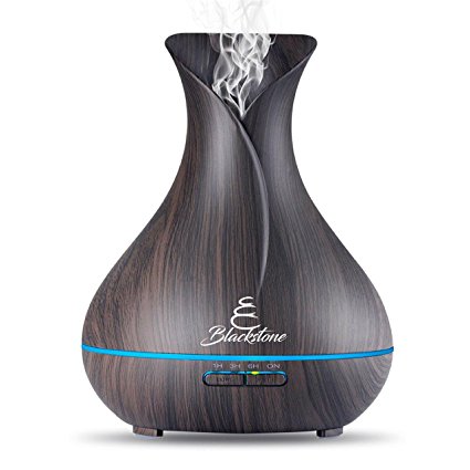 Blackstone Premium Essential Oil Diffuser 400ml - Changable LED Lights, Mist Control and Auto Off for Home or Office