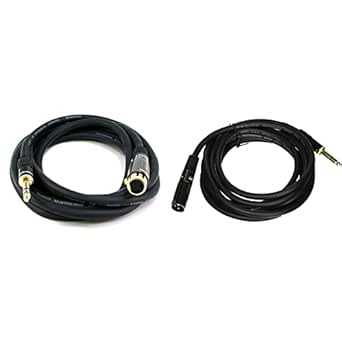 Monoprice 10-Feet Premier Series XLR Audio Cables Bundle - 2 Pack