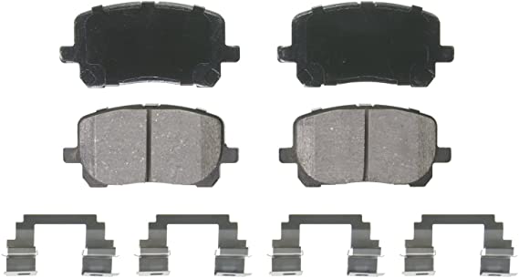 Wagner QuickStop ZD923 Ceramic Disc Pad Set Includes Pad Installation Hardware, Front