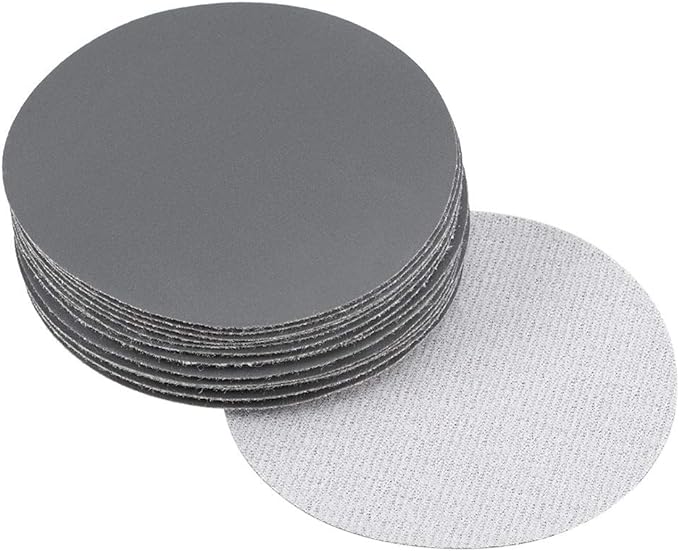 uxcell 3 Inch Wet Dry Sanding Discs 1500 Grit Hook and Loop Sandpaper Electrostatic Sand Planting Silicon Carbide 20pcs