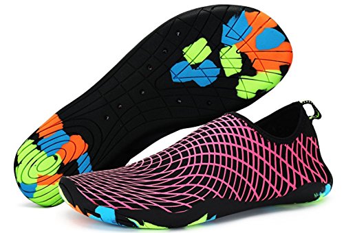 WXDZ Men Women Water Shoes Quick Dry Barefoot Skin Shoes Aqua Socks for Beach Swim Surf Dive Yoga