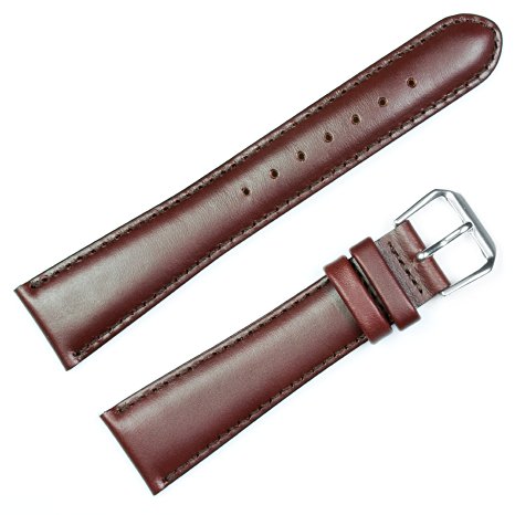 Coach Leather Watchband Brown 20mm - by deBeer