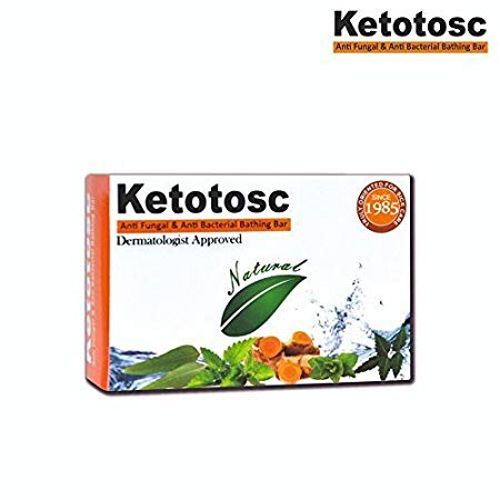 ketotosc antifungal soap,anti itching soap,good for all types of skin 75g by eco aurous (pack of 2)