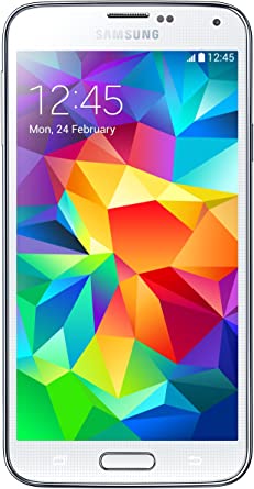 Samsung Galaxy S5 G900H Factory Unlocked Cellphone, Android KitKat 4.4.2 International Version (White)