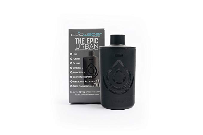 Epic Urban Bottle Filter | Replacement Filter for Outback Bottle (Stainless), Eco-Tritan Bottle (Tritan), Olympian Bottle (Sports) & The Answer (Hydro Flask, Nalgene Compatible) | 4-Month Filter Life