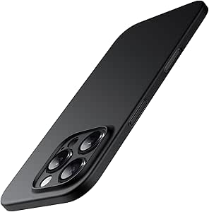 JETech Ultra Slim (0.35mm Thin) Case for iPhone 16 Pro Max 6.9 Inch, Camera Lens Full Protection, Lightweight Matte Finish PP Hard Minimalist Cover (Black)