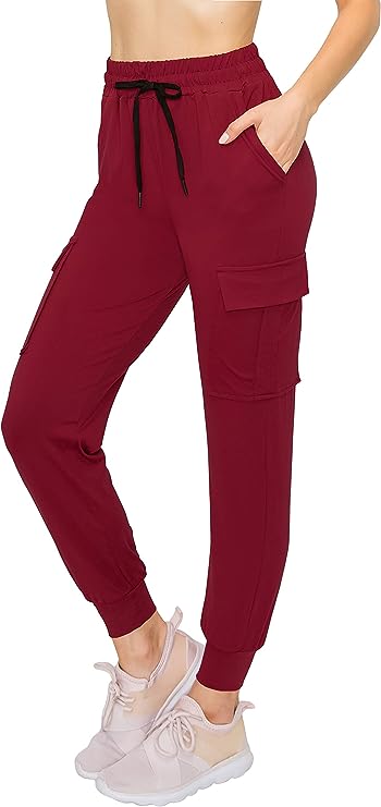 ALWAYS Women's Cargo Jogger Pants - Buttery Soft Casual Comfy Lounge Sweatpants for Women
