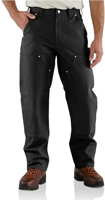 Carhartt Mens Loose Fit Firm Duck Double-Front Utility Work Pant