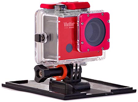 Vivitar DVR914HD 4K Video 120 Degree Wide Angle Recording Action Camera - Red