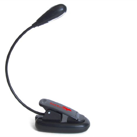 Book Light - Rechargeable Clip on Reading Light with USB Charging Cable - Long Life Battery - Adjustable Brightness