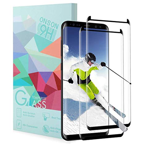 Galaxy S8 Plus Screen Protector, [No Bubble][9H Hardness] [Anti-Scratch][Case-Friendly] Tempered Glass Screen Protector Compatible Samsung Galaxy S8 Plus