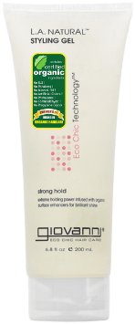 Giovanni Eco Chic Hair Care LA Natural Styling Gel Strong Hold Packaging May Vary 68-Ounce Tube  Pack of 3