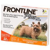 Merial Frontline Plus Flea and Tick Control for 5-22 Pound Dogs and Puppies 3-Pack