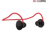 G-Cord Bluetooth 40 Headphones Sweat-proof Wireless Stereo Sport Running Headsets for iPhone iPad Samsung Galaxy Tablet