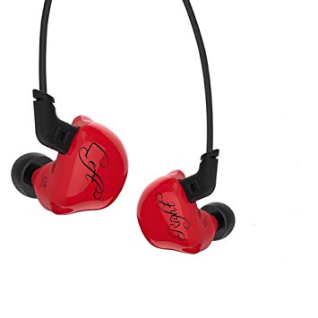 KZ ZSR High Fidelity Dynamic Hybrid Earbuds(Earphones) (Red without Mic)