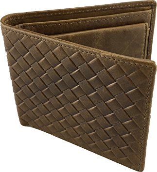 Mens Wallet with Coin Pocket | Genuine Leather | Credit Card Holder | Twin Notes Section | (brown)